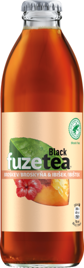 FuzeTea Černý čaj Broskev/Ibišek 24x250ml